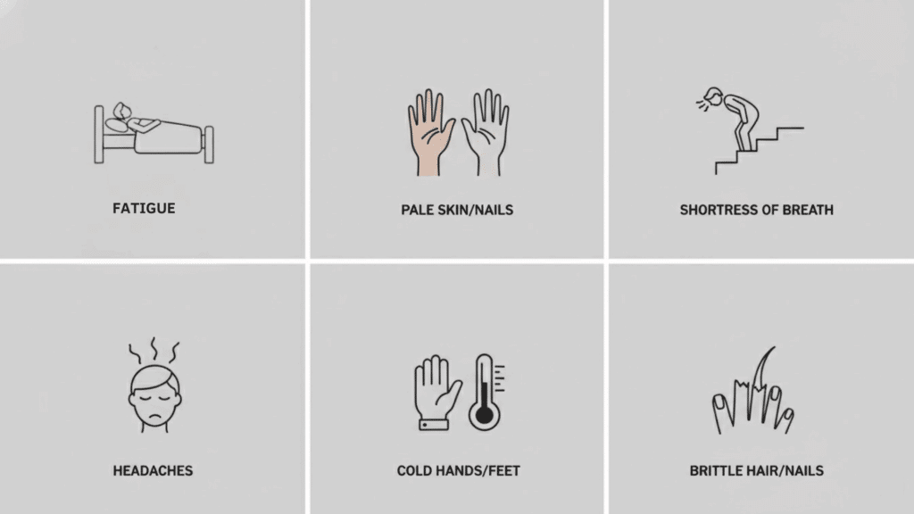 Signs of Low Iron and Iron Deficiency