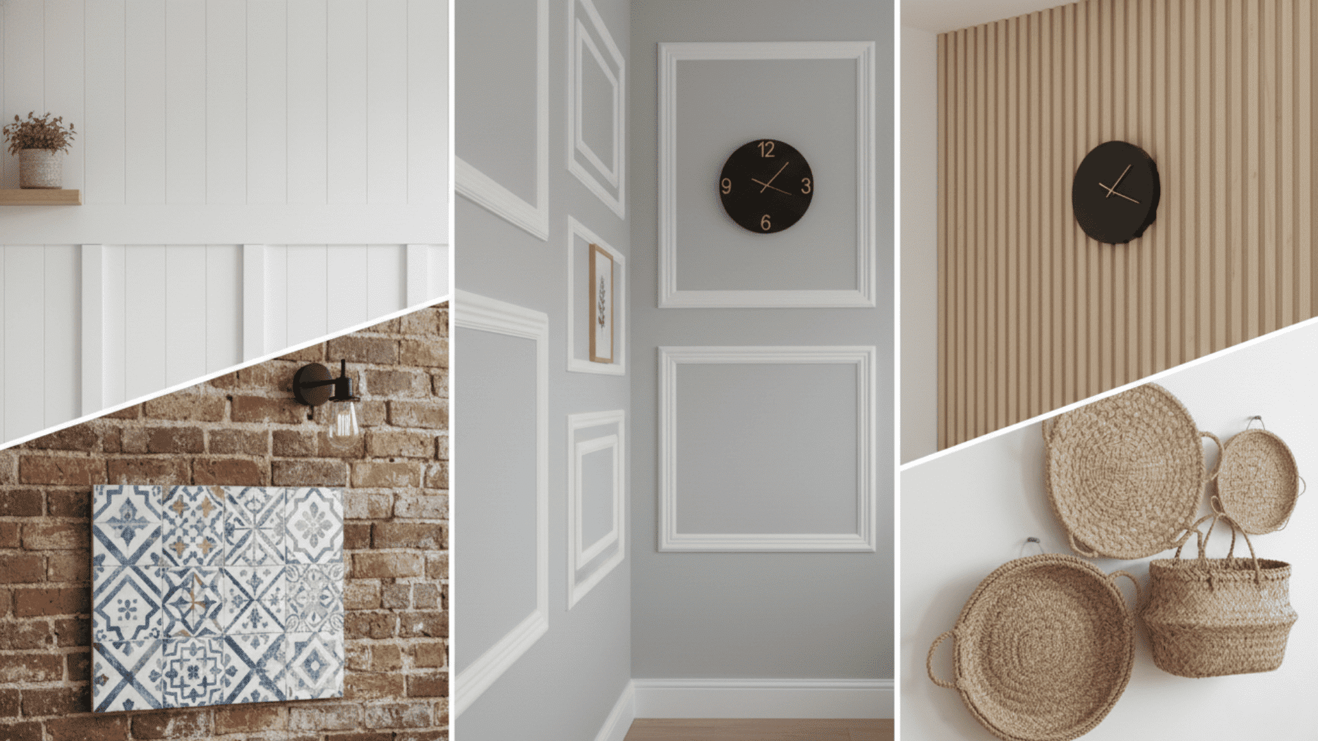 Textured and Material Based Kitchen Wall Decor