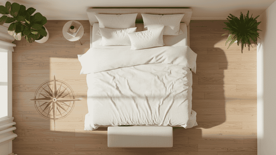 feng shui bed direction chart