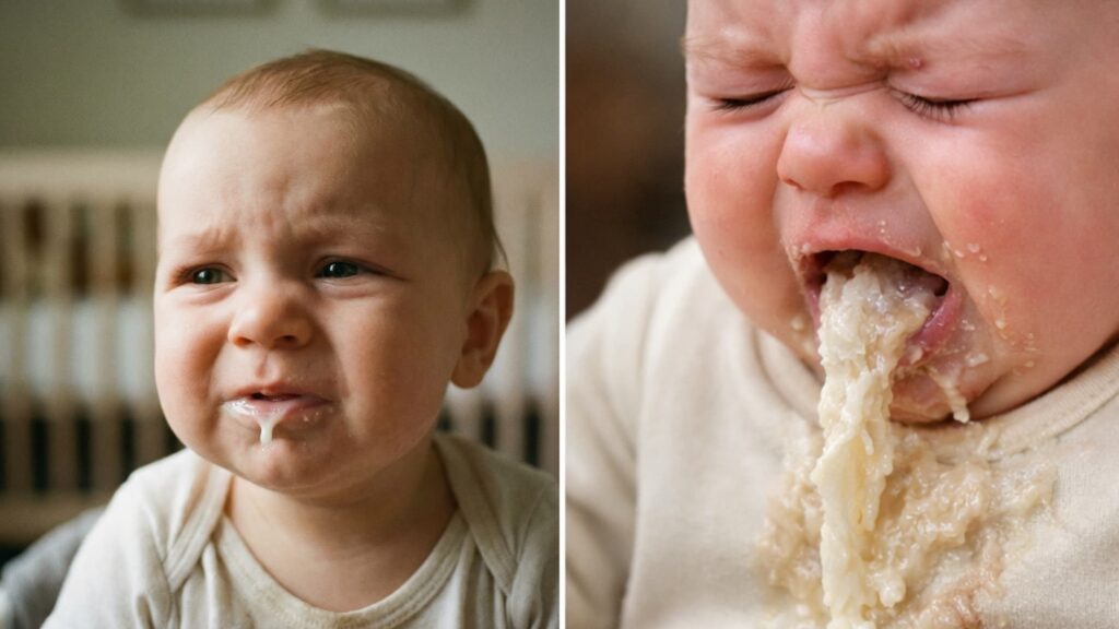 Baby Spit Up vs Vomiting
