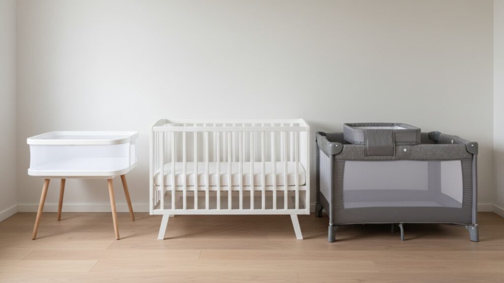 Bassinet vs Crib vs Playard