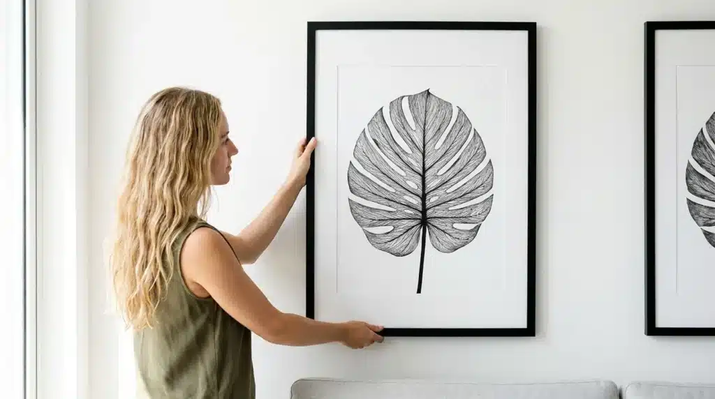 How to Hang Your DIY Picture Frame