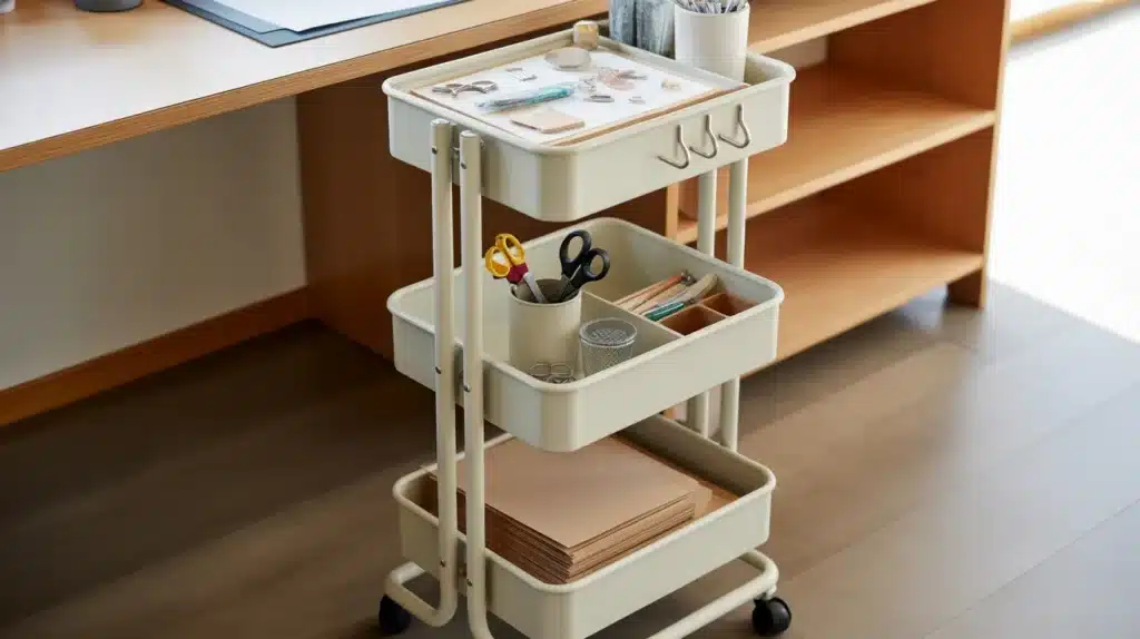 Three Tier Rolling Cart