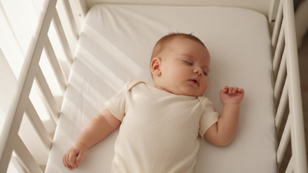 baby sleeping with mouth open