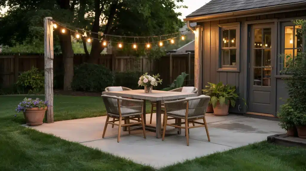 concrete deck base finished