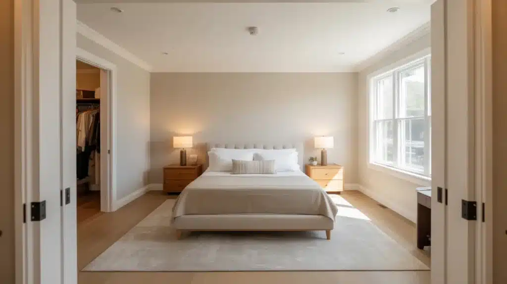 master bedroom size king bed