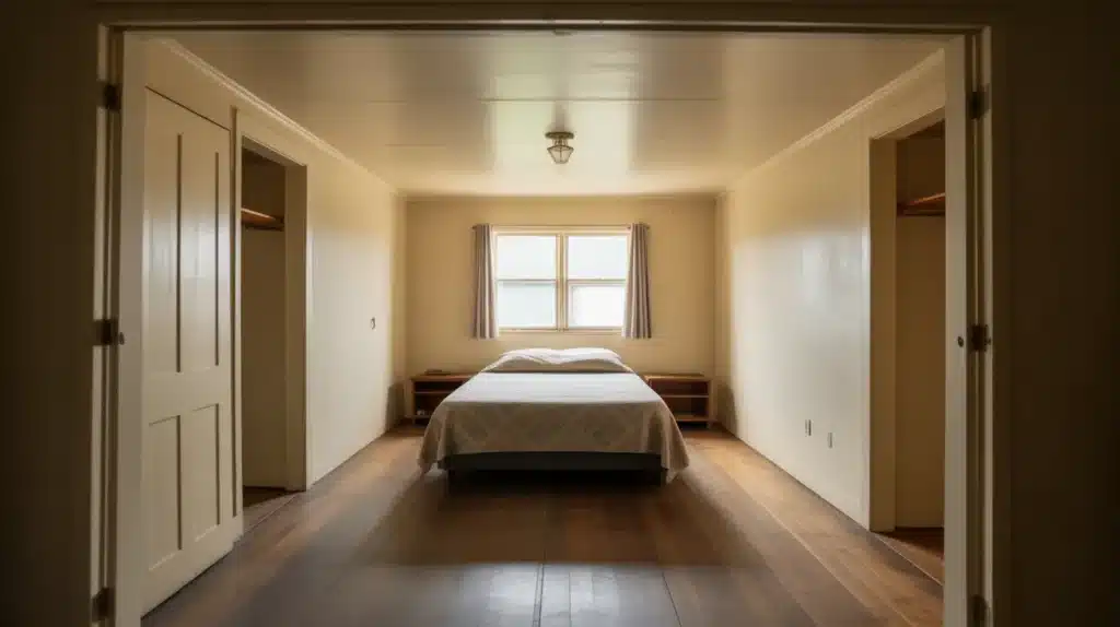 ranch style home bedroom size