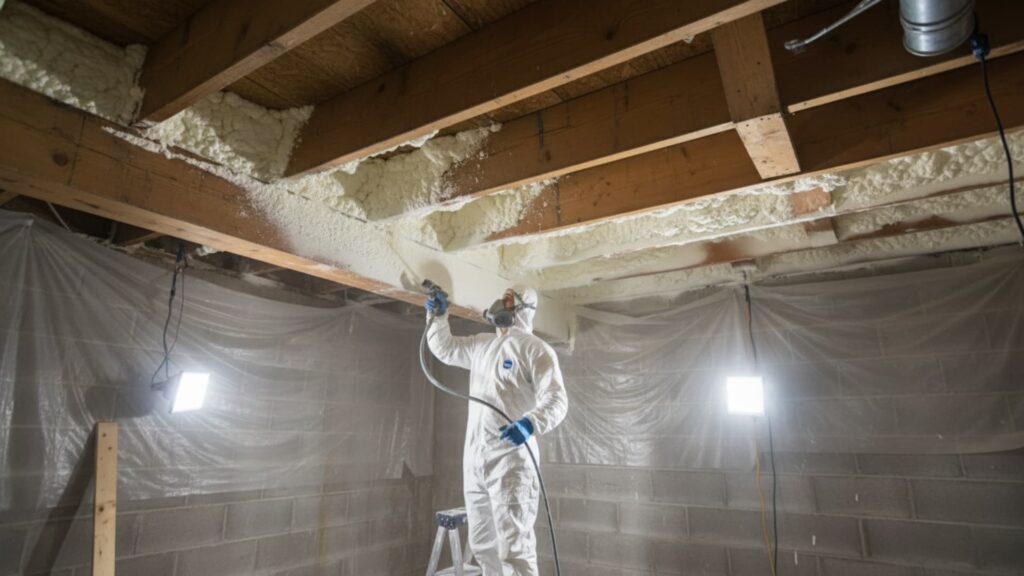 rim joist insulation step by step