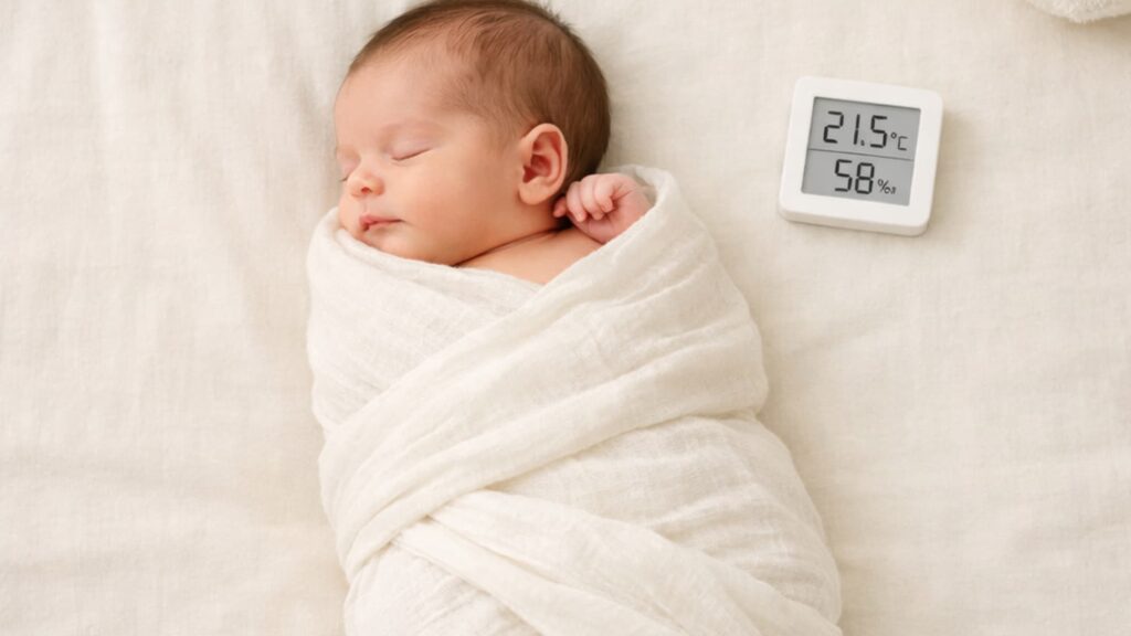 signs baby is too hot while sleeping