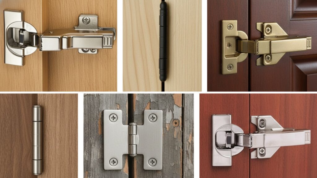types of door hinges