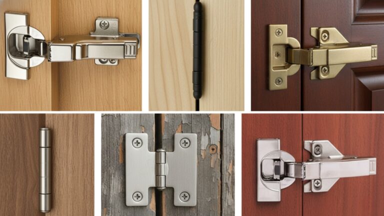 types of door hinges