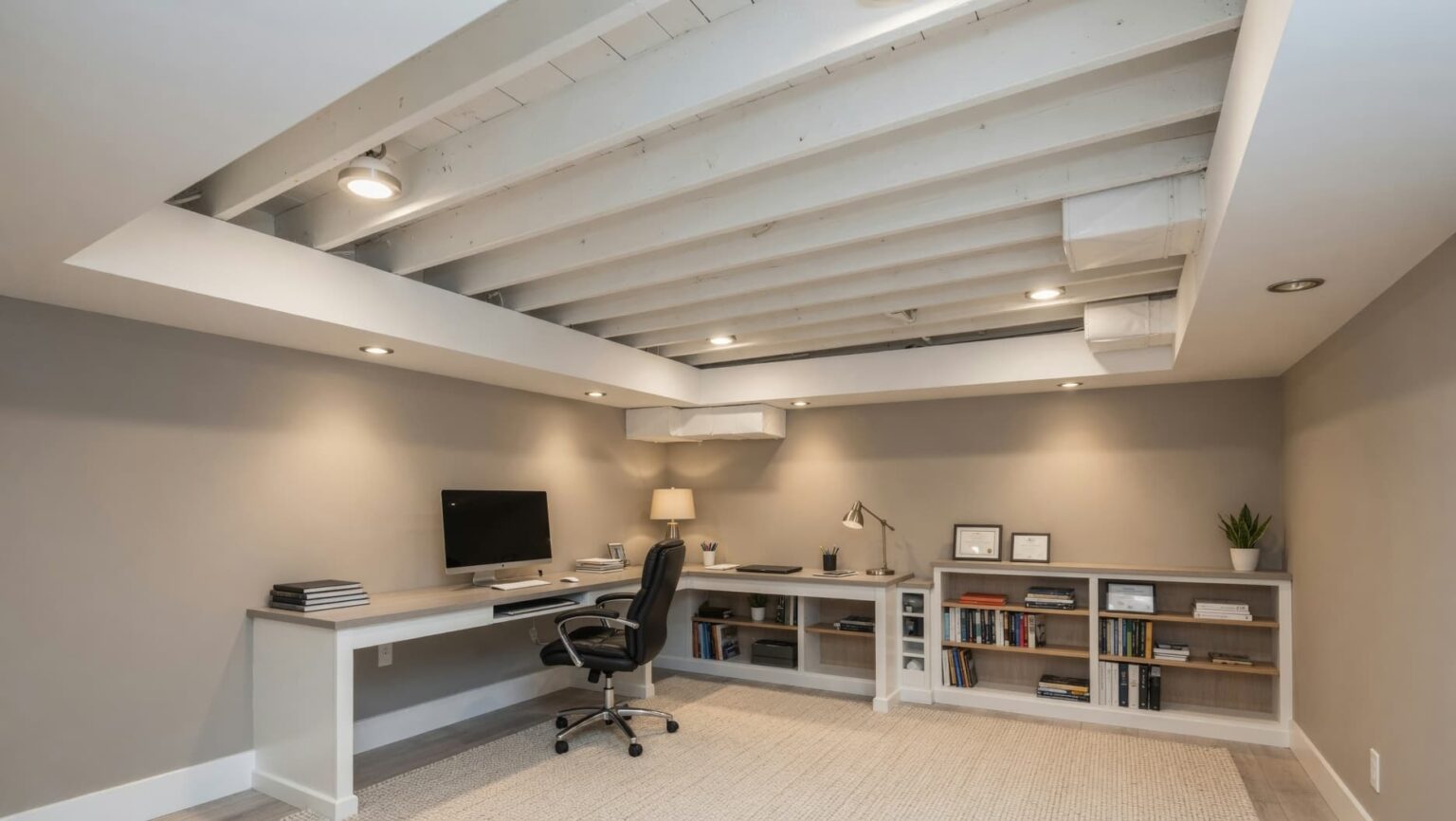 18 Best Exposed Basement Ceiling Ideas on a Budget - Meredith Plays