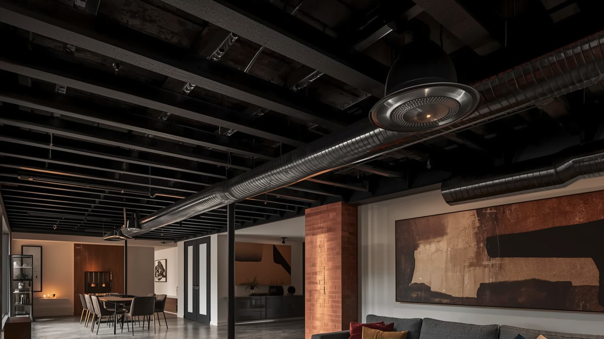 18 Best Exposed Basement Ceiling Ideas on a Budget - Meredith Plays