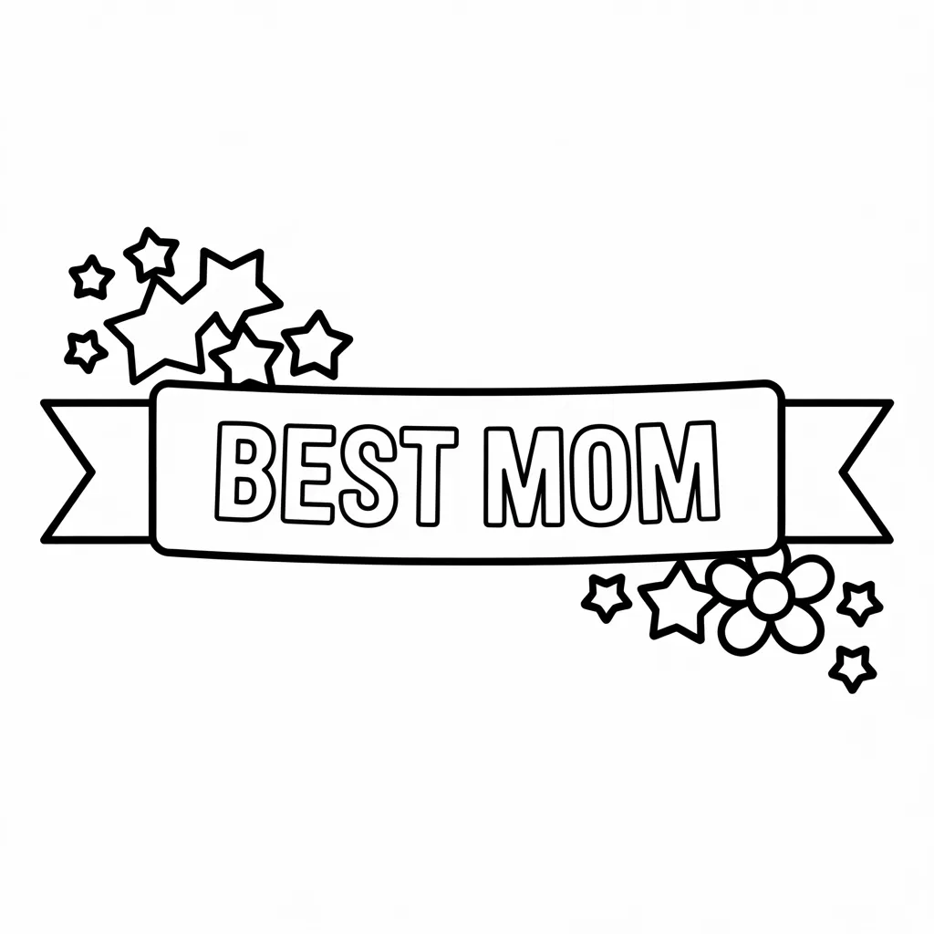 best-mom-banner-with-stars-and-flowers