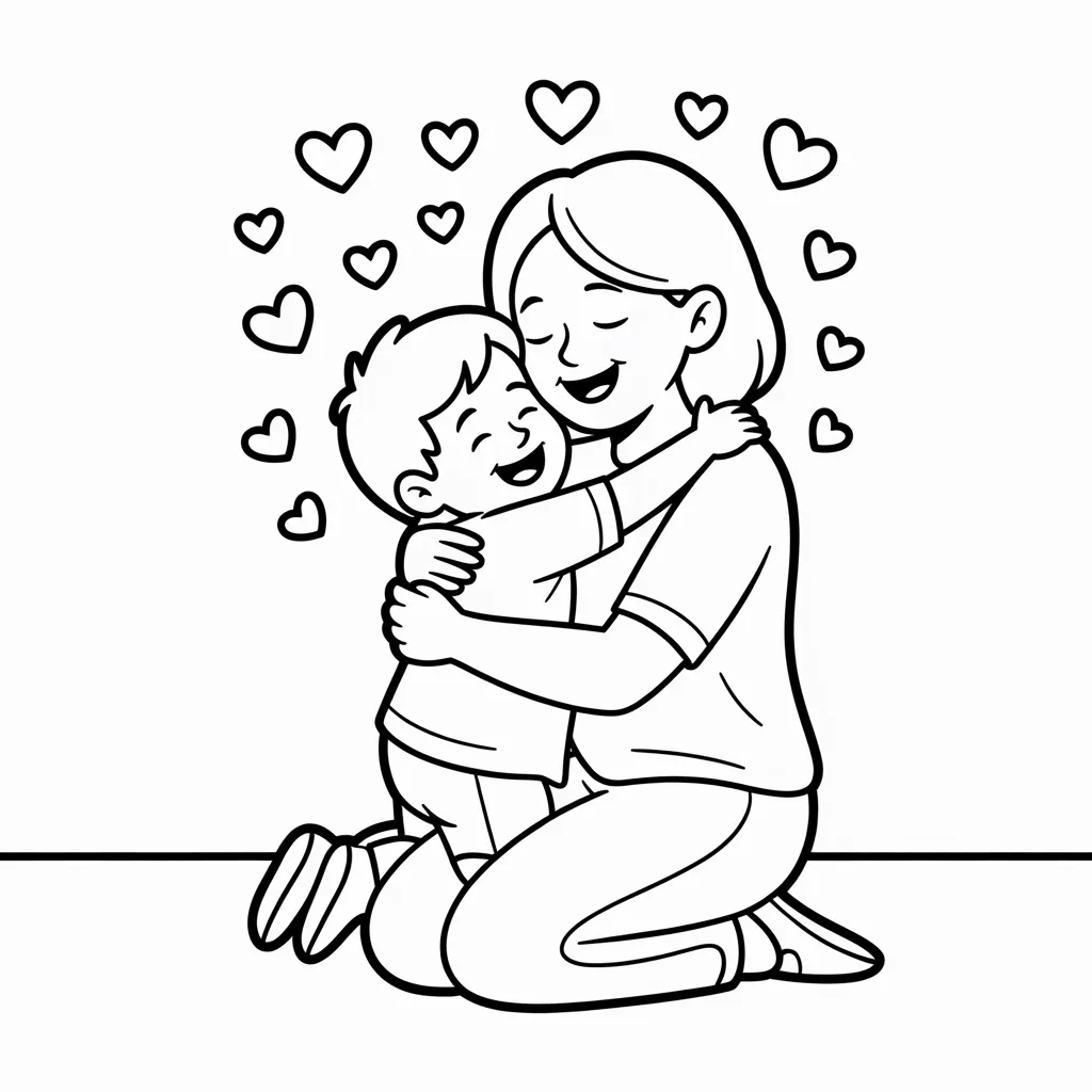 mom-and-child-hugging-with-floating-hearts