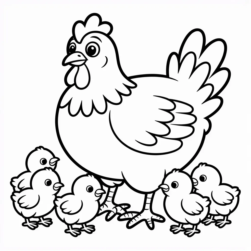 mother-hen-with-chicks-gathered-around-her