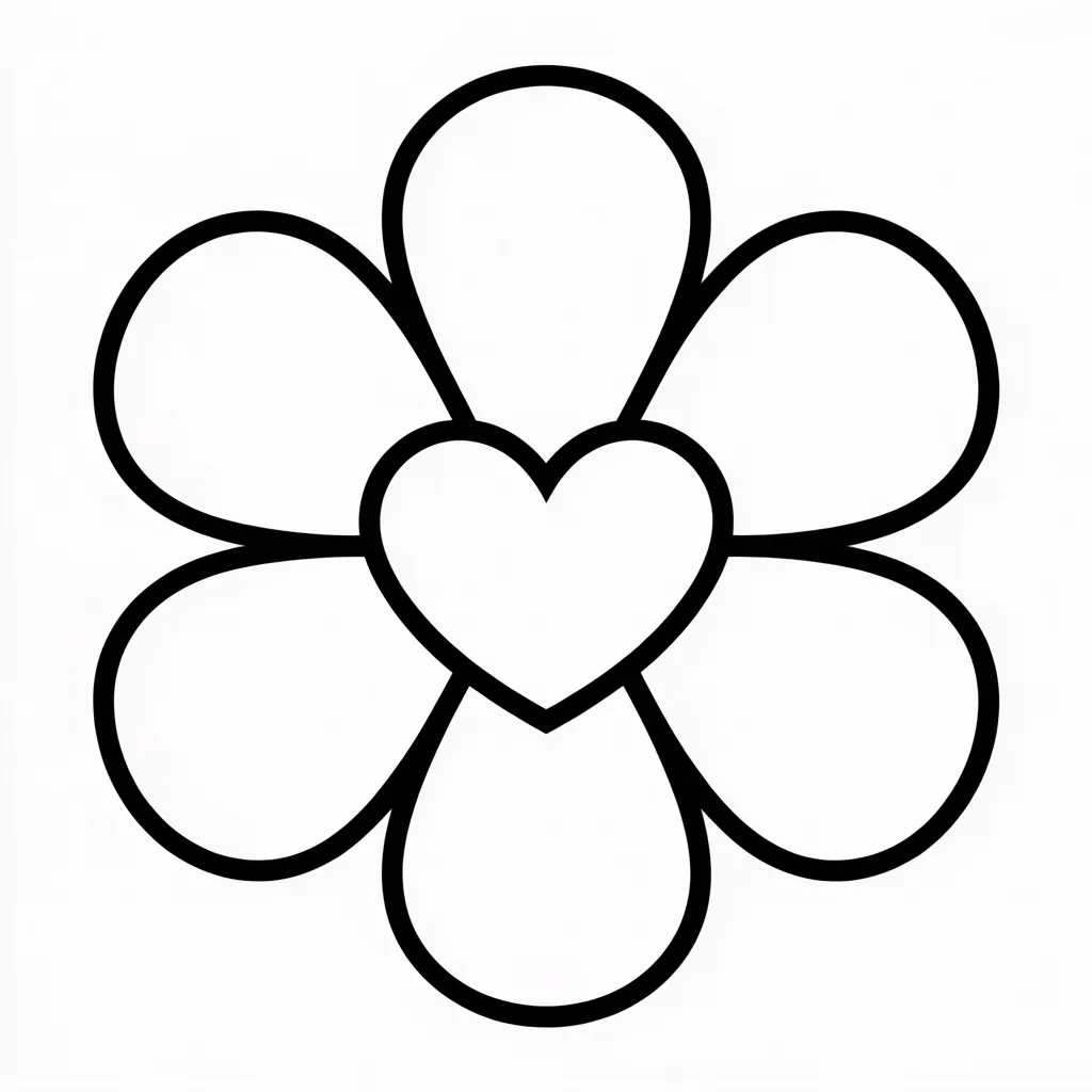 round-flower-with-a-heart-center