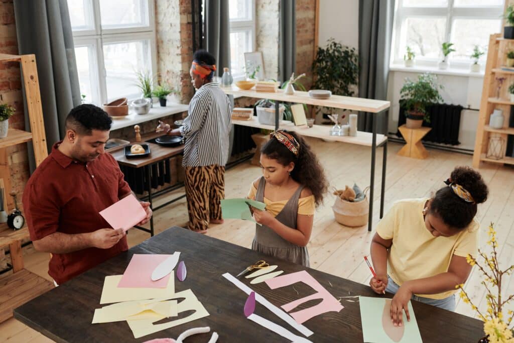Creative craft activities that bring families together at home