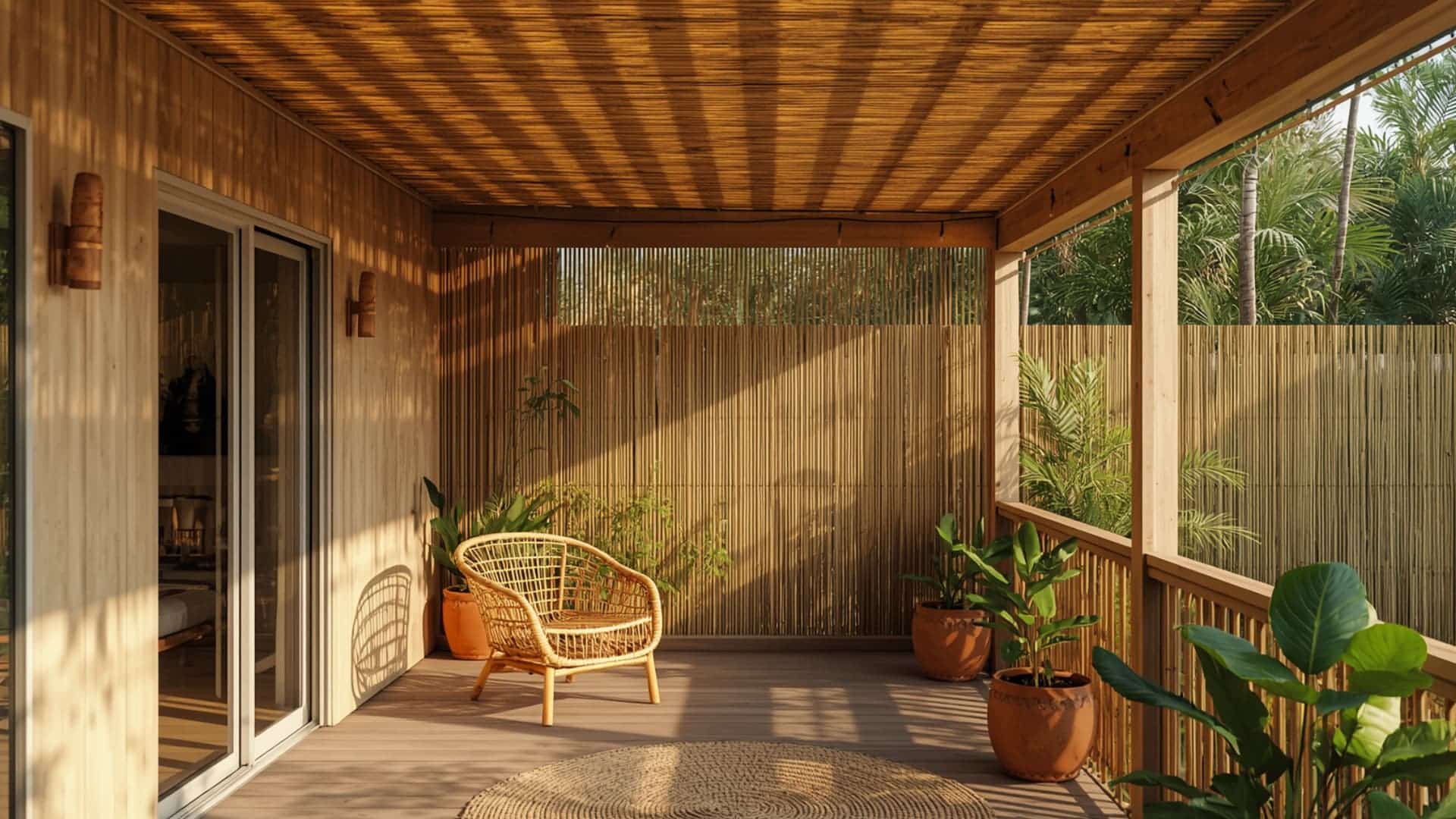 Bamboo-or-Reed-Panel-Roofing