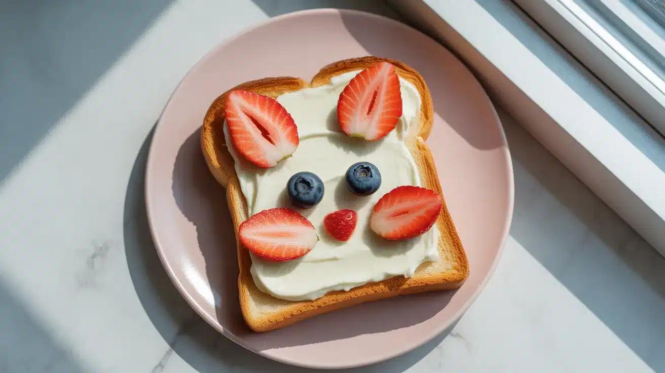 Bunny-Toast-with-Fruit
