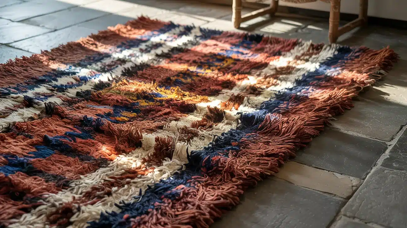 Hooked-or-Prodded-Rag-Rug