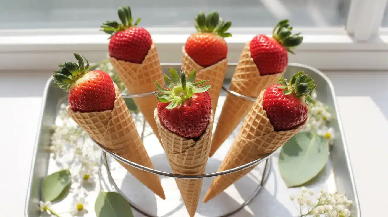 Strawberry-Carrot-Cones